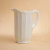 Milk Glass Panel Glass Pitcher -Laurel Mercantile Store Mosser Milk Glass Panel Pitcher 00008