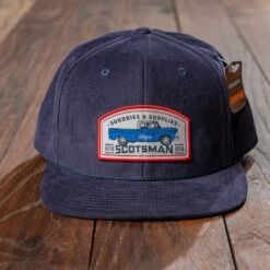 Scotsman Lifestyle Navy Clint Cap: Ben's Truck Corduroy Hat