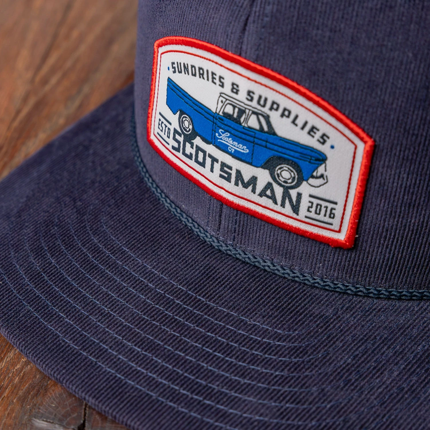 Scotsman Lifestyle Navy Clint Cap: Ben's Truck Corduroy Hat 5 Scotsman Lifestyle Navy Clint Cap: Ben's Truck Corduroy Hat - Image 3