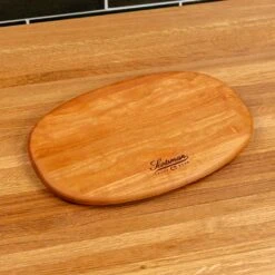 Scotsman Cherry Oval Serving Board - Handcrafted American Hardwood 22 Scotsman Cherry Oval Serving Board - Handcrafted American Hardwood -Laurel Mercantile Store NewWoodProducts Cherry June13 2024 002