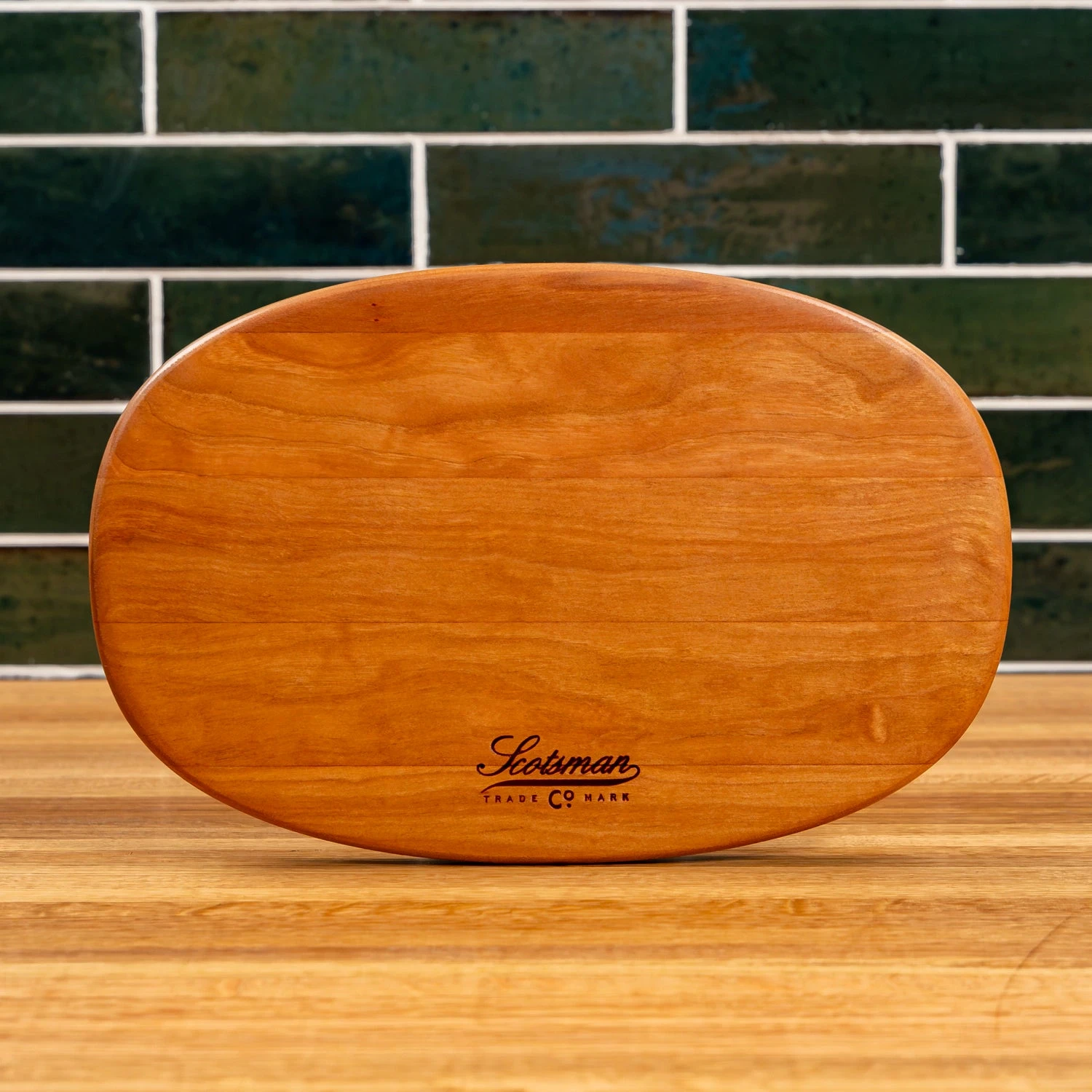 Scotsman Cherry Oval Serving Board - Handcrafted American Hardwood 10 Scotsman Cherry Oval Serving Board - Handcrafted American Hardwood - Image 8