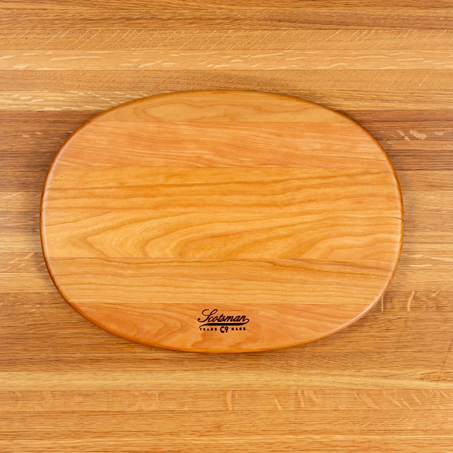 Scotsman Cherry Oval Serving Board - Handcrafted American Hardwood 12 Scotsman Cherry Oval Serving Board - Handcrafted American Hardwood - Image 10