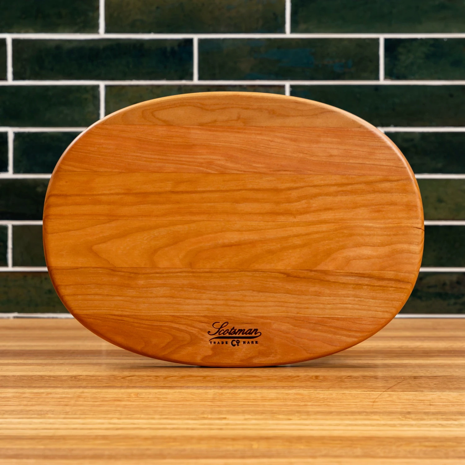 Scotsman Cherry Oval Serving Board - Handcrafted American Hardwood 14 Scotsman Cherry Oval Serving Board - Handcrafted American Hardwood - Image 12