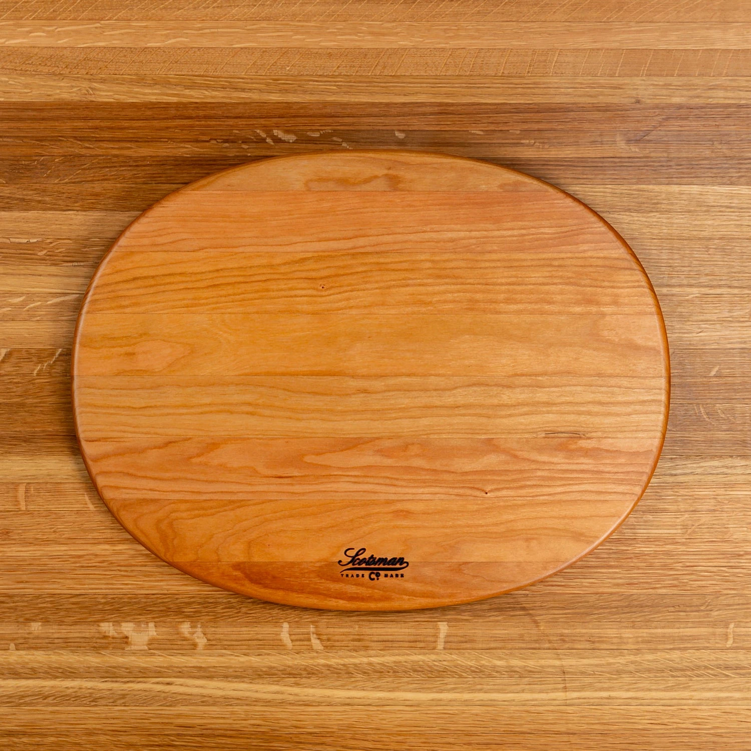 Scotsman Cherry Oval Serving Board - Handcrafted American Hardwood 16 Scotsman Cherry Oval Serving Board - Handcrafted American Hardwood - Image 14