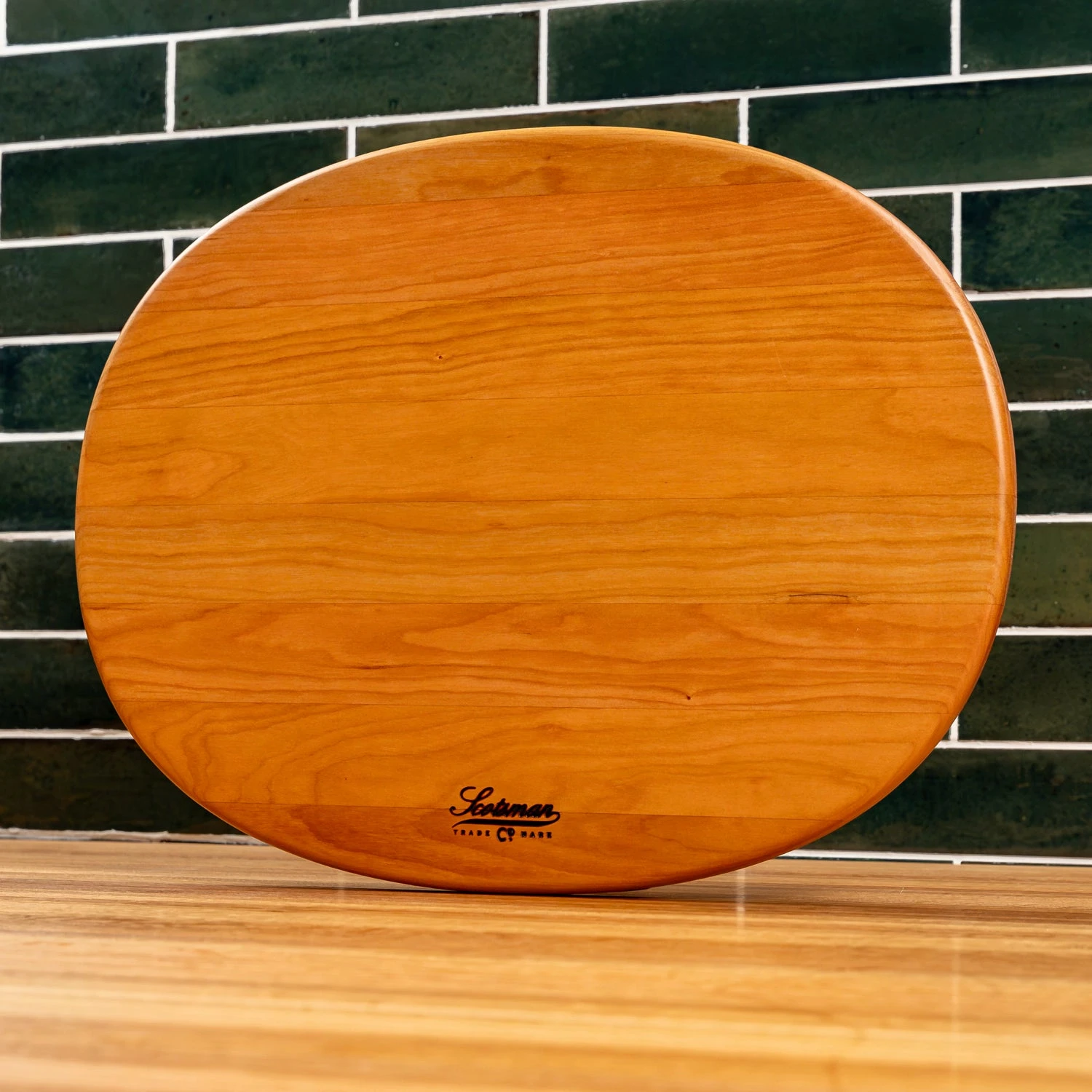 Scotsman Cherry Oval Serving Board - Handcrafted American Hardwood 19 Scotsman Cherry Oval Serving Board - Handcrafted American Hardwood - Image 17