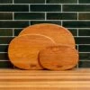 Scotsman Cherry Oval Serving Board - Handcrafted American Hardwood -Laurel Mercantile Store NewWoodProducts Cherry June13 2024 025