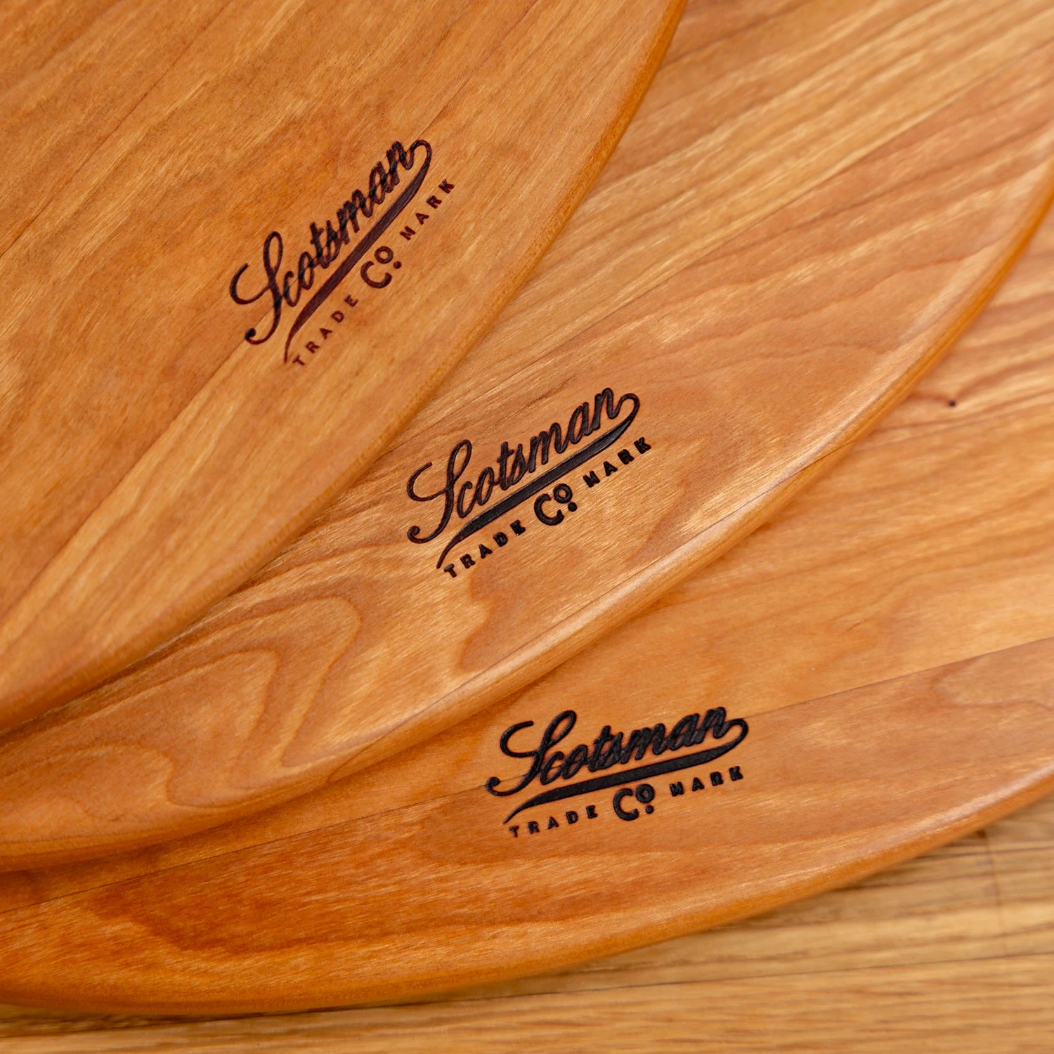 Scotsman Cherry Oval Serving Board - Handcrafted American Hardwood 4 Scotsman Cherry Oval Serving Board - Handcrafted American Hardwood - Image 2