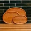 Scotsman Cherry Oval Carving Board - Handcrafted American Hardwood -Laurel Mercantile Store NewWoodProducts Cherry June13 2024 078
