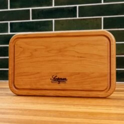 Scotsman Cherry Rectangle Serving Board with Juice Groove -Laurel Mercantile Store NewWoodProducts Cherry June13 2024 113