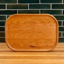 Cherry Rectangle Carving Board -Laurel Mercantile Store NewWoodProducts Cherry June13 2024 153