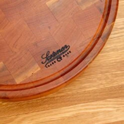 Scotsman Cherry End Grain Round Butcher Block with Juice Groove -Laurel Mercantile Store NewWoodProducts Cherry June14 2024 162 a90f7d07 2832 471a ac9a ce2a356efef6