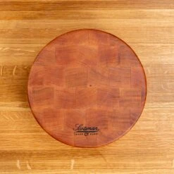 Scotsman Cherry End Grain Round Butcher Block -Laurel Mercantile Store NewWoodProducts Cherry June14 2024 170 2999dcf4 0de0 4cce b739 2d25e3d9a639
