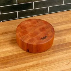 Scotsman Cherry End Grain Round Butcher Block -Laurel Mercantile Store NewWoodProducts Cherry June14 2024 171 d03f0b22 e5d0 466c b609 7b1bb481165b
