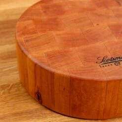 Scotsman Cherry End Grain Round Butcher Block -Laurel Mercantile Store NewWoodProducts Cherry June14 2024 174 b62ec3eb 4623 48dc 8256 119a2332b056