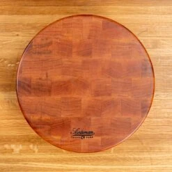 Scotsman Cherry End Grain Round Butcher Block -Laurel Mercantile Store NewWoodProducts Cherry June14 2024 178 6c2516cc 56b4 4797 ba9f 9831d5dcb7ea