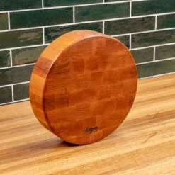 Scotsman Cherry End Grain Round Butcher Block -Laurel Mercantile Store NewWoodProducts Cherry June14 2024 184 00be6884 b26a 4247 8068 9816cf594ce2