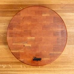 Scotsman Cherry End Grain Round Butcher Block -Laurel Mercantile Store NewWoodProducts Cherry June14 2024 186 e43f7356 6722 4e22 b766 cd4fbcd8dd1d