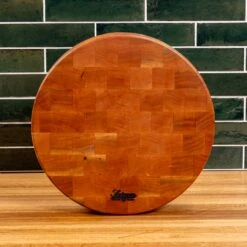 Scotsman Cherry End Grain Round Butcher Block -Laurel Mercantile Store NewWoodProducts Cherry June14 2024 191 dad16430 bfbb 46a7 821d fc44d81c5700