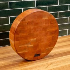 Scotsman Cherry End Grain Round Butcher Block -Laurel Mercantile Store NewWoodProducts Cherry June14 2024 192 6e499103 0261 4a46 abd2 d57b8ac5be8d