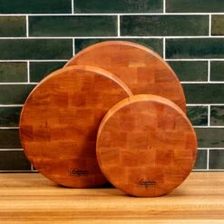 Scotsman Cherry End Grain Round Butcher Block
