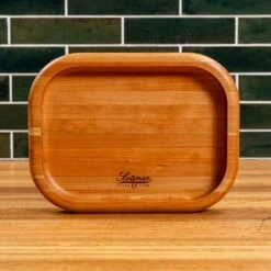 Scotsman Cherry Carving Block with Raised Edge 27 Scotsman Cherry Carving Block with Raised Edge -Laurel Mercantile Store NewWoodProducts Cherry June14 2024 200