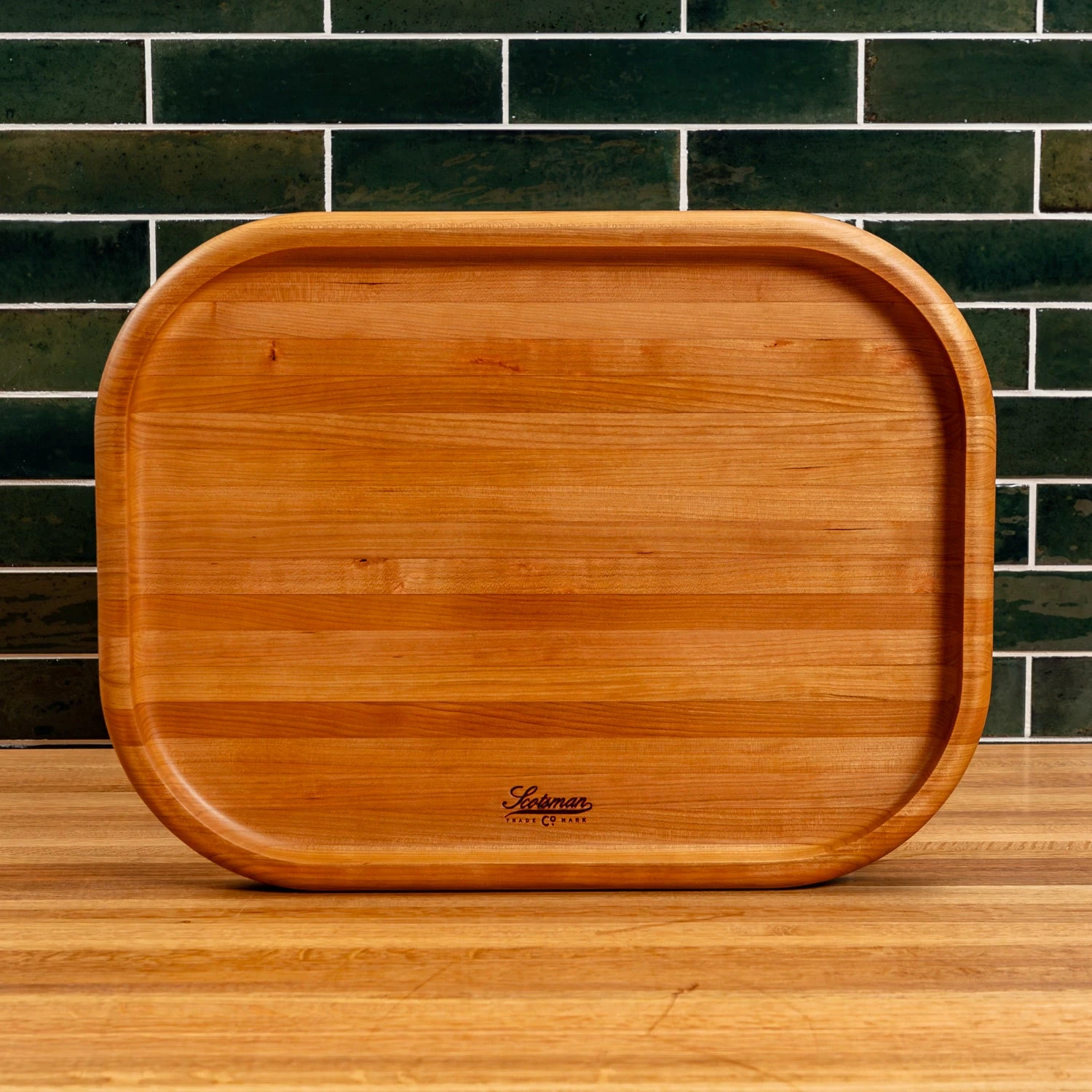 Scotsman Cherry Carving Block with Raised Edge 20 Scotsman Cherry Carving Block with Raised Edge - Image 18