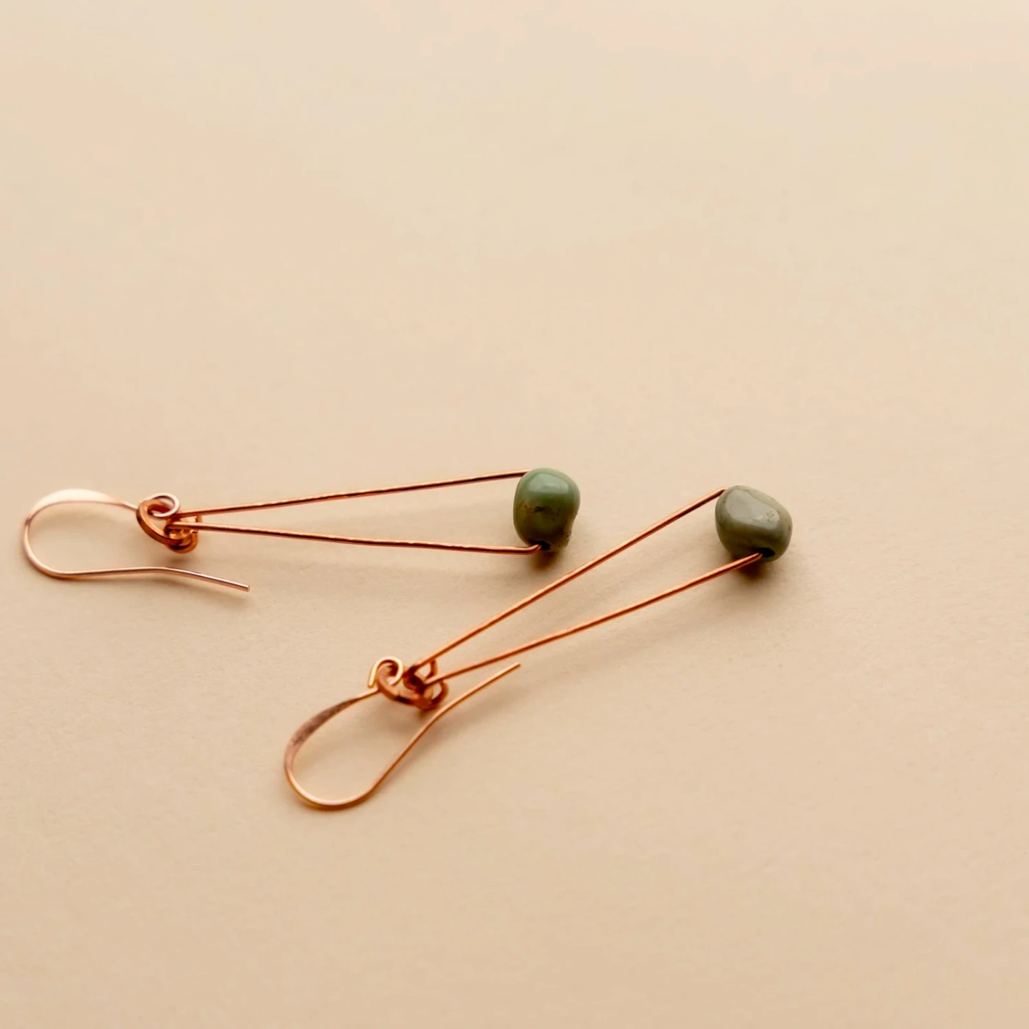 Novi Campo Frio Triad Turquoise & Hammered Copper Earrings 9 Novi Campo Frio Triad Turquoise & Hammered Copper Earrings - Image 7