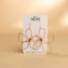 Novi Handmade Copper Wire Flower Earrings - Magnolia Inspired Design -Laurel Mercantile Store Novi Copper Wire Flower Earrings 00001