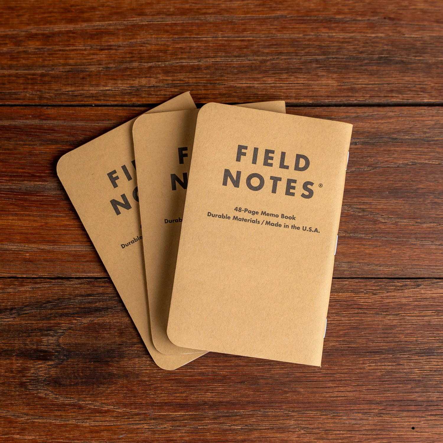Field Notes Original Kraft Left-Handed Ruled Memo Books - 3-Pack 5 Field Notes Original Kraft Left-Handed Ruled Memo Books - 3-Pack - Image 3