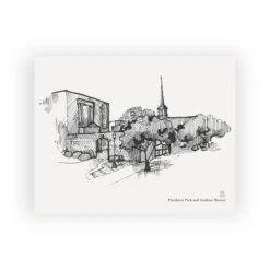 Adam Trest Laurel Landmarks | Pinehurst Park And Arabian Theatre Print