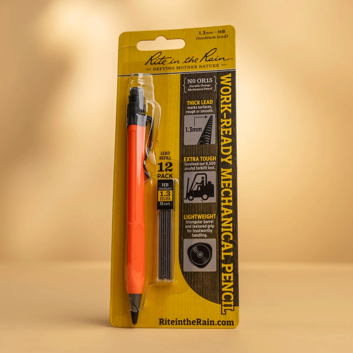 Rite in the Rain Work-Ready Orange Mechanical Pencil 3 Rite in the Rain Work-Ready Orange Mechanical Pencil