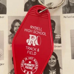Rydell High School Vintage Motel Key Fob - Retro Grease Accessory