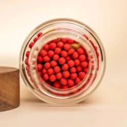 Scarlet Long Stem Decorative Matches Jar with Acacia Wood Lid 9 Scarlet Long Stem Decorative Matches Jar with Acacia Wood Lid -Laurel Mercantile Store Scarlett Long Stem Matches Jar 00006