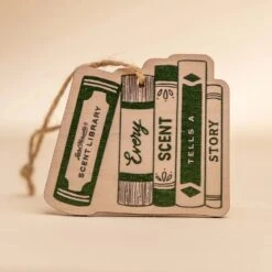 Laurel Mercantile Scent Library Wooden Christmas Ornament