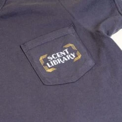 Scent Library Seal T-Shirt in Graphite Comfort Colors Apparel -Laurel Mercantile Store Scent Library Seal Tshirt Graphite 00005