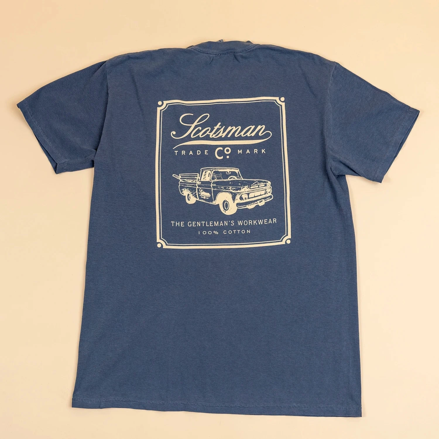 Scotsman Co. Denim Truck T-Shirt - Gentleman's Workwear 4 Scotsman Co. Denim Truck T-Shirt - Gentleman's Workwear - Image 2