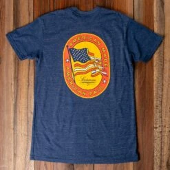 Scotsman Flag T-Shirt - American Made Vintage Fit Navy Tee