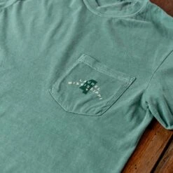 SCo. General Store & Woodshop Long Sleeve Pocket Tee - Light Green -Laurel Mercantile Store Scotsman General Store and Woodshop Long Sleeve Tshirt 00003
