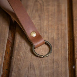 Scotsman Leather Key Lanyard - Handcrafted American Cowhide -Laurel Mercantile Store Scotsman Leather Key Lanyard 00004
