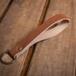 Scotsman Leather Key Lanyard - Handcrafted American Cowhide -Laurel Mercantile Store Scotsman Leather Key Lanyard 00005