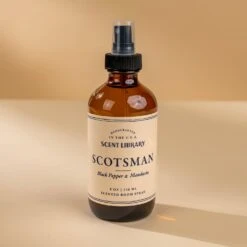 Scotsman Room Spray: Black Pepper & Mandarin Home Fragrance