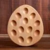 Maple Deviled Egg Tray | 12 Egg 1 Maple Deviled Egg Tray | 12 Egg -Laurel Mercantile Store ScotsmanCo Deviled Egg Tray Walnut Maple Wood kitchenware home kitchen 00016