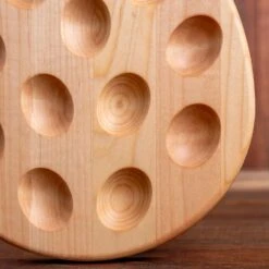 Maple Deviled Egg Tray | 12 Egg 11 Maple Deviled Egg Tray | 12 Egg -Laurel Mercantile Store ScotsmanCo Deviled Egg Tray Walnut Maple Wood kitchenware home kitchen 00019