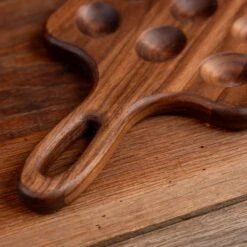 Walnut Deviled Egg Tray | 18 Egg -Laurel Mercantile Store ScotsmanCo Deviled Egg Tray Walnut Maple Wood kitchenware home kitchen 00075