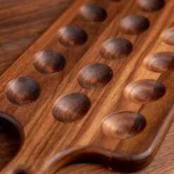 Walnut Deviled Egg Tray | 18 Egg -Laurel Mercantile Store ScotsmanCo Deviled Egg Tray Walnut Maple Wood kitchenware home kitchen 00076