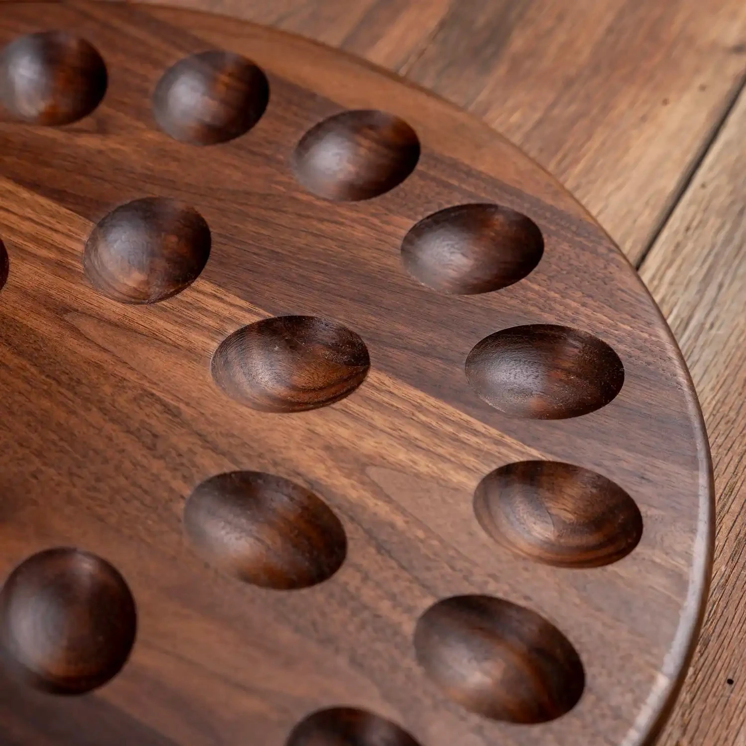 Walnut Deviled Egg Tray - 24 Slot Handcrafted Wooden Serving Board 5 Walnut Deviled Egg Tray - 24 Slot Handcrafted Wooden Serving Board - Image 3