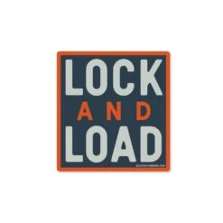 Tactical Lock and Load Weatherproof Vinyl Sticker for Outdoor Gear
