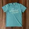 Seafoam Laurel Bike Graphic T-Shirt - Premium Comfort Colors Tee -Laurel Mercantile Store Seafoam Laurel Bike Tshirt 00001