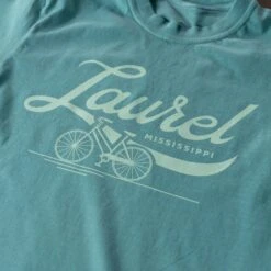 Seafoam Laurel Bike Graphic T-Shirt - Premium Comfort Colors Tee 7 Seafoam Laurel Bike Graphic T-Shirt - Premium Comfort Colors Tee -Laurel Mercantile Store Seafoam Laurel Bike Tshirt 00003