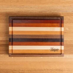 Scotsman Striped Solid Hardwood Butcher Block with Juice Groove -Laurel Mercantile Store Striped Butcher Block with Juice Groove small 00001